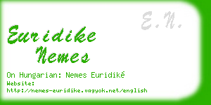 euridike nemes business card