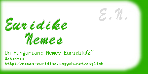 euridike nemes business card